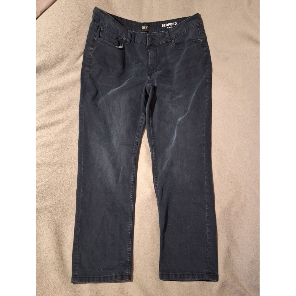 DKNY Jeans-Bedford Slim Fit Mens 38x30-Dark Wash Denim